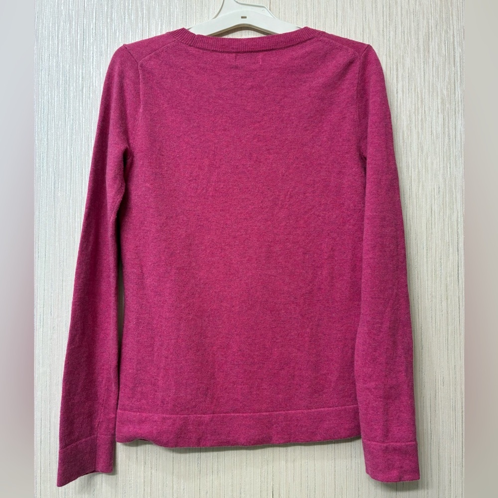 J. Crew cotton wool blend Teddie sweater, small Pink - Picture 2 of 5